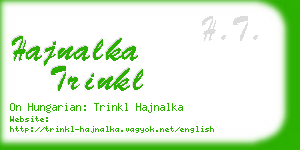 hajnalka trinkl business card